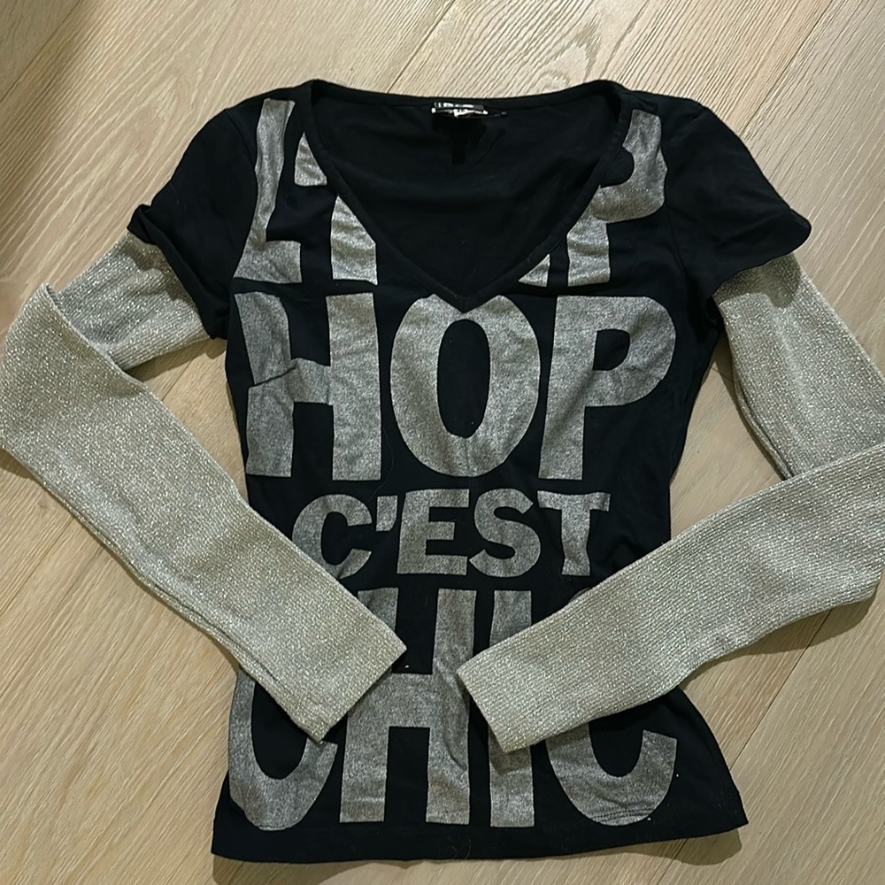 Dolce & Gabbana long sleeve v neck tee